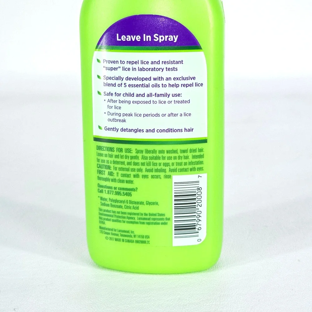 2 Lice Shield Leave In Spray Effective Against‎ Head Lice Gentle Clean 5oz NEW